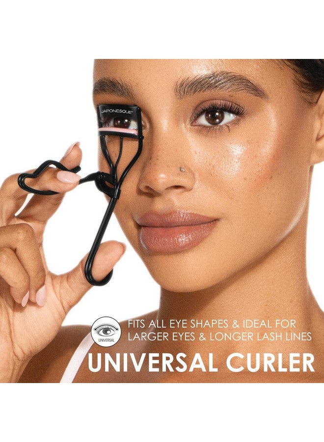 JAPONESQUE Professional Volumizing Lash Curler for Natural & False Lashes on Most Eye Shapes and Large Eyes, 1 Refill Pad, Holds Curl up to 8 Hours - Image 2