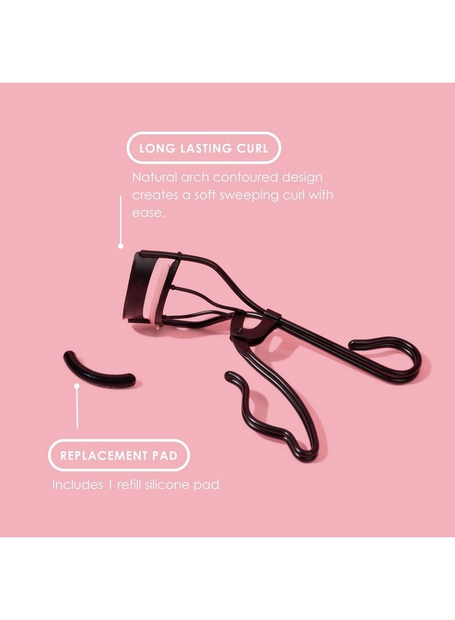 JAPONESQUE Professional Volumizing Lash Curler for Natural & False Lashes on Most Eye Shapes and Large Eyes, 1 Refill Pad, Holds Curl up to 8 Hours - Image 3