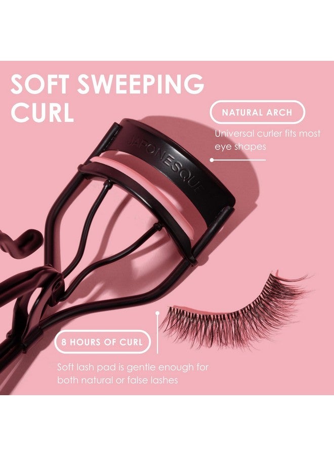 JAPONESQUE Professional Volumizing Lash Curler for Natural & False Lashes on Most Eye Shapes and Large Eyes, 1 Refill Pad, Holds Curl up to 8 Hours - Image 5