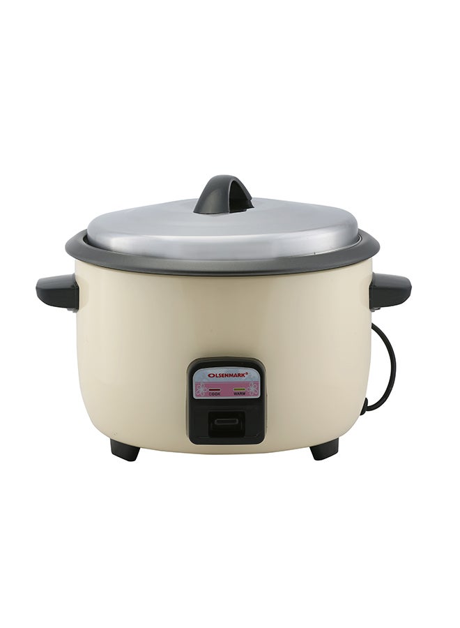 أولسنمارك جهاز طهي الأرز كهربائي بسلك 2 في 1 سعة 4.2 لتر 4.2 L 1600 W OMRC2205 أبيض/ أسود - Image 1