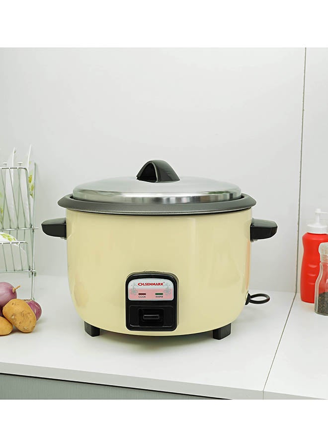 أولسنمارك جهاز طهي الأرز كهربائي بسلك 2 في 1 سعة 4.2 لتر 4.2 L 1600 W OMRC2205 أبيض/ أسود - Image 4