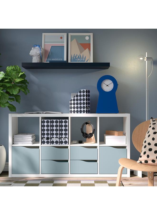 erorex Wall Shelf, Black-Blue, 110X26 Cm - Image 3