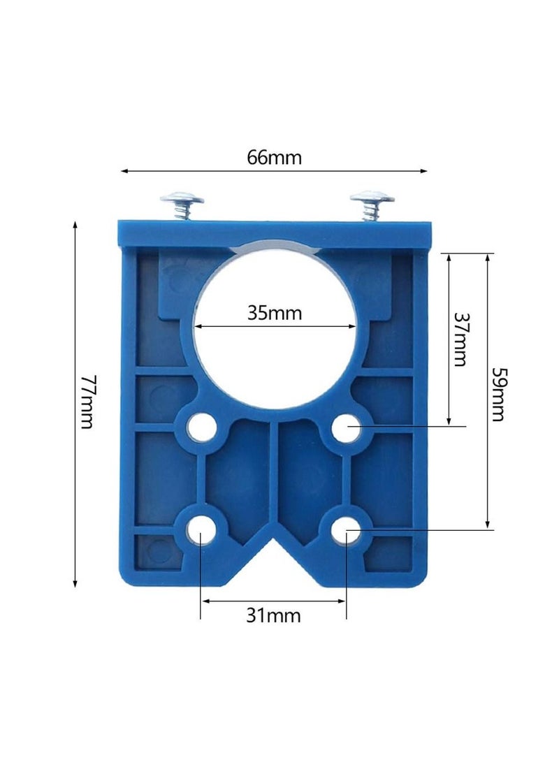 SYOSI Door Hinge Template, 35mm Concealed Hinge Boring Jig Wood Furniture Door Cabinets Hinge Installation Tool Hinge Hole Drilling Tool - Image 4