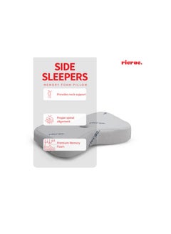 ricrac Side Sleepers Memory FoaSerenity Sleep Side Sleeper Memory Foam Pillow – Contoured Comfort for Restful Nights.m Pillow  - Image 3