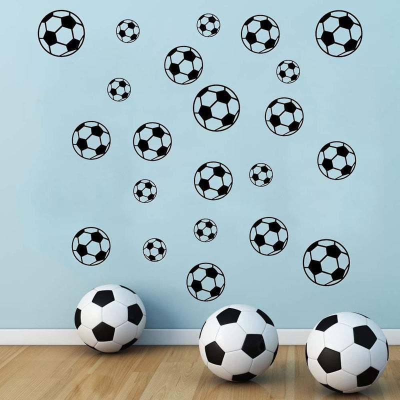 SITAKE 43 Pcs Football Stickers for Boys Room, Vinyl Wall Art for Bedroom Playroom Living Room Window Door Decoration - Image 1