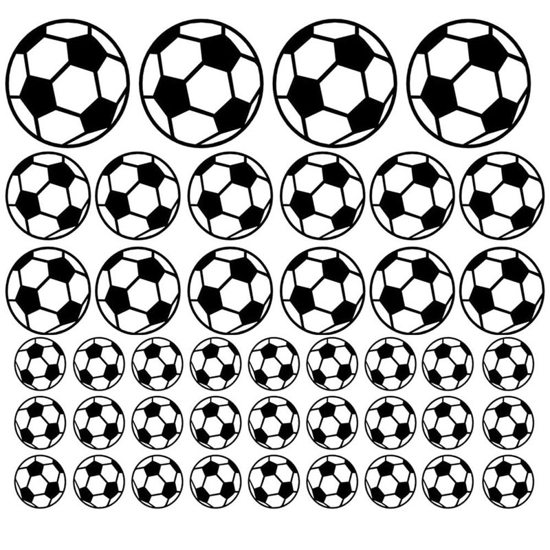 SITAKE 43 Pcs Football Stickers for Boys Room, Vinyl Wall Art for Bedroom Playroom Living Room Window Door Decoration - Image 2