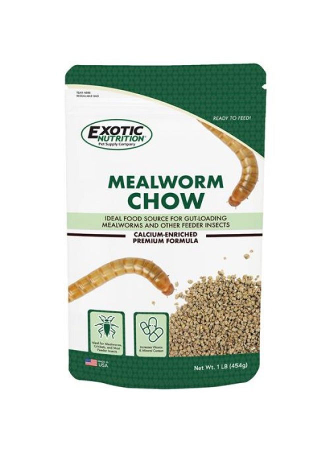 EXOTIC NUTRITION Mealworm Chow 1lb  - Image 1