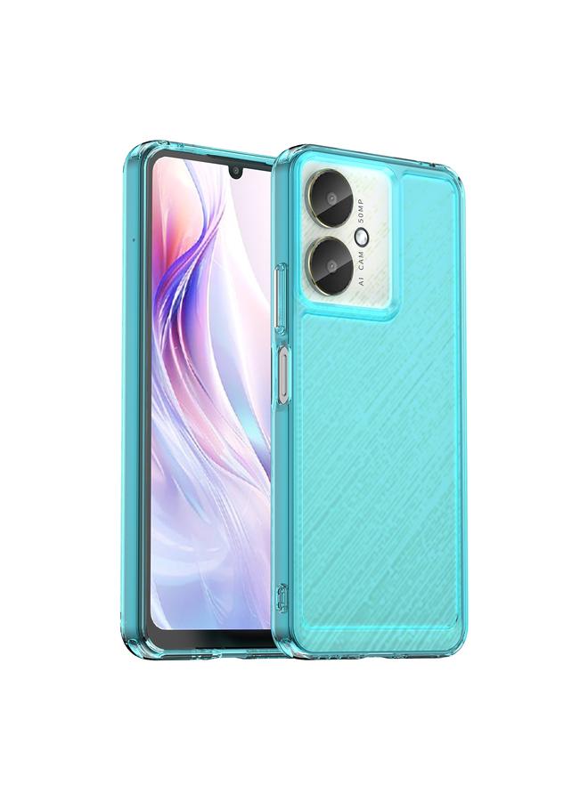 For Xiaomi Redmi 13C 5G Candy Series TPU Phone Case(Transparent Blue)