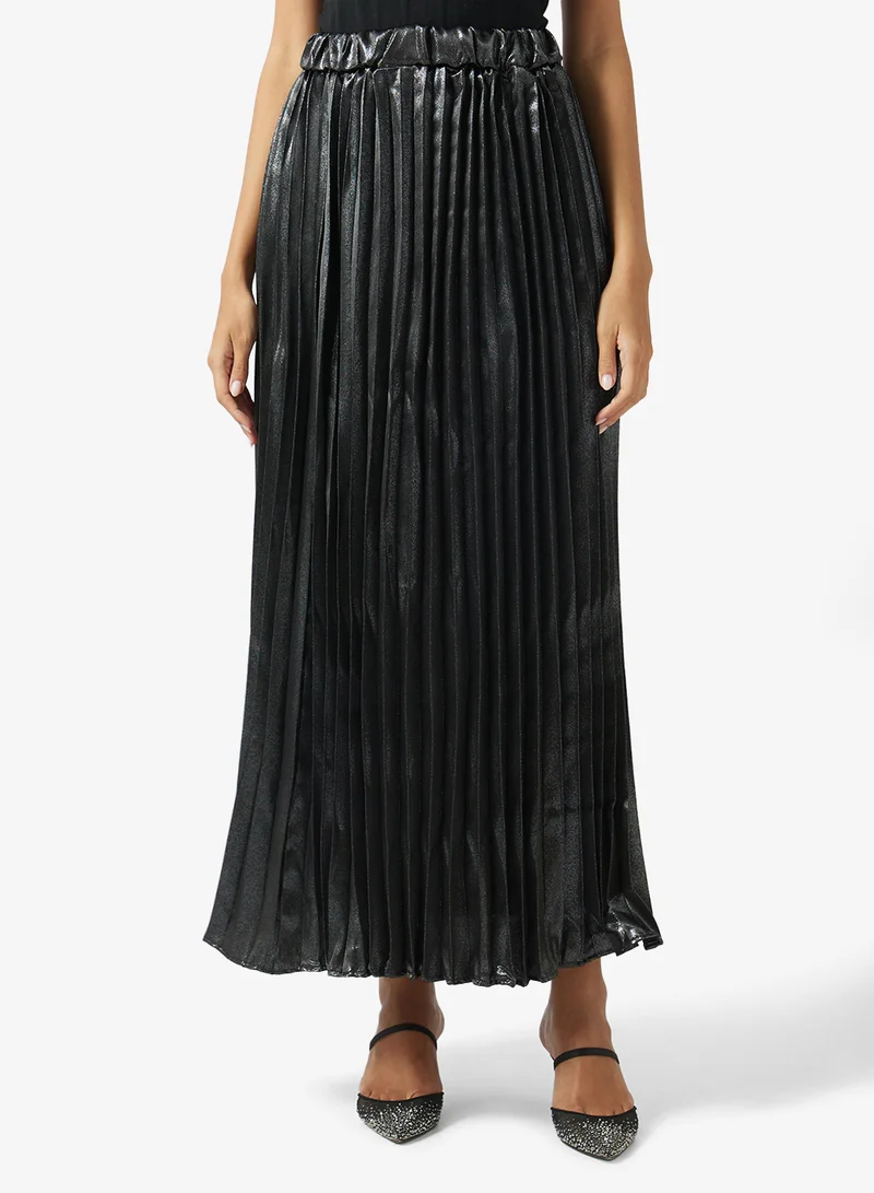 Khizana  Pleated Dress With Velour Mock Top for Women | Best Price UAE
