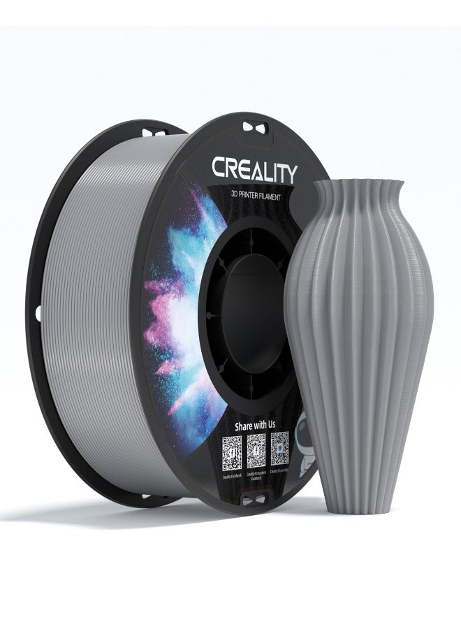 CREALITY PETG Filament 1.75mm 3D Printer Filament, 1kg Neatly Wound Spool, Dimensional Accuracy ±0.03mm, Fit for Ender, Bambu Lab, Anycubic, ELEGOO FDM Printers (Grey) grey