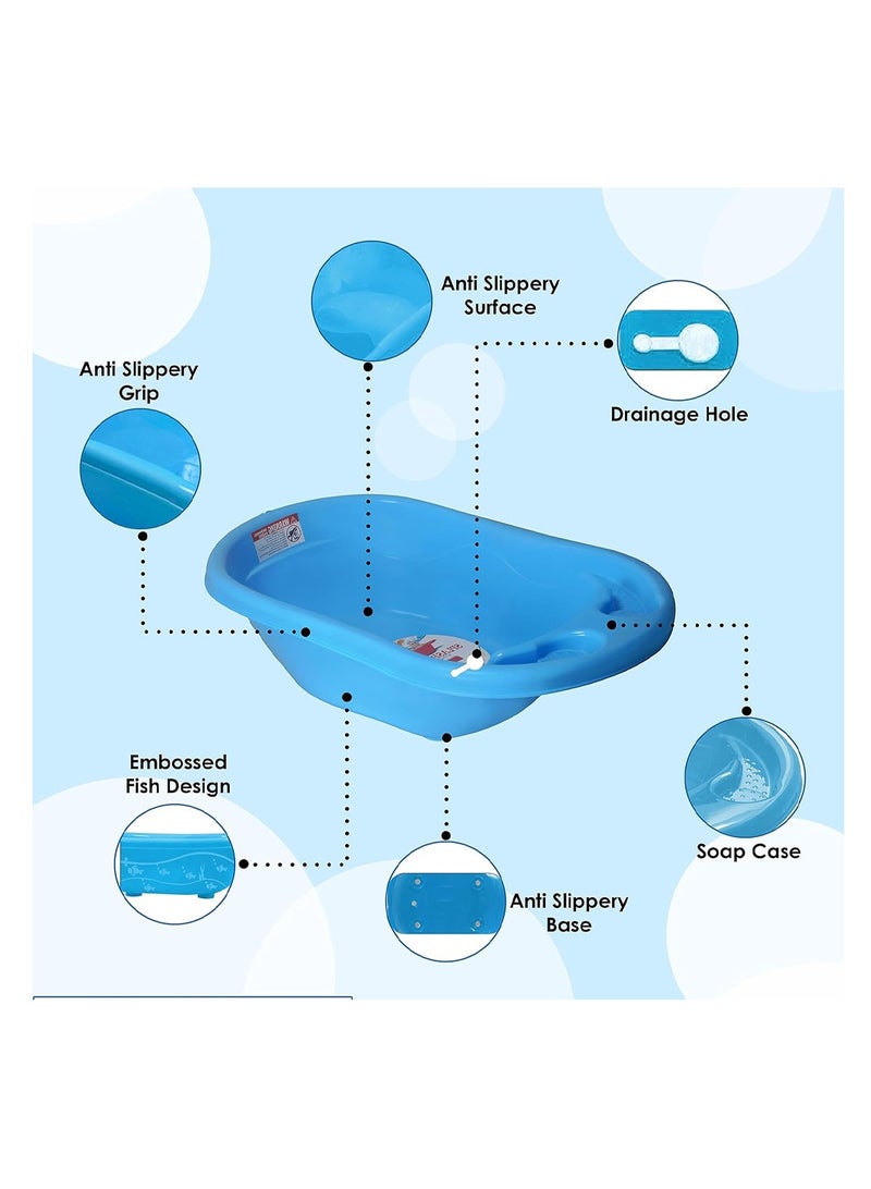 ستار بيبيز صن بيبي اشتر 1 واحصل على 1 (حوض استحمام سبلاش مع وسادة أطفال) من صن بيبي - أزرق - Image 3