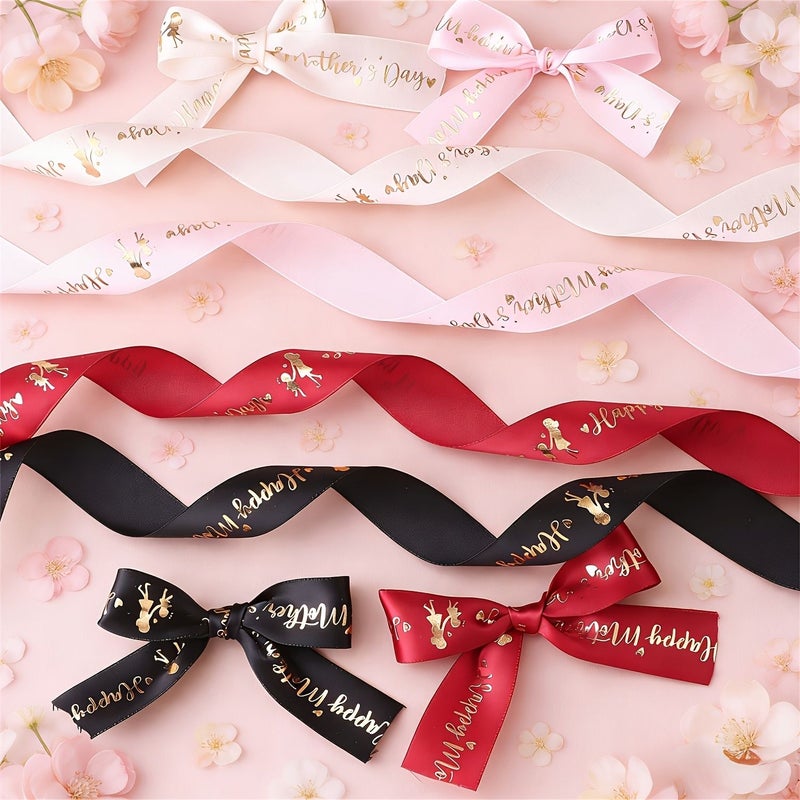 Beige Double Faced Satin Ribbon for Gift Wrapping 179.92 Inch Ywli - Image 4
