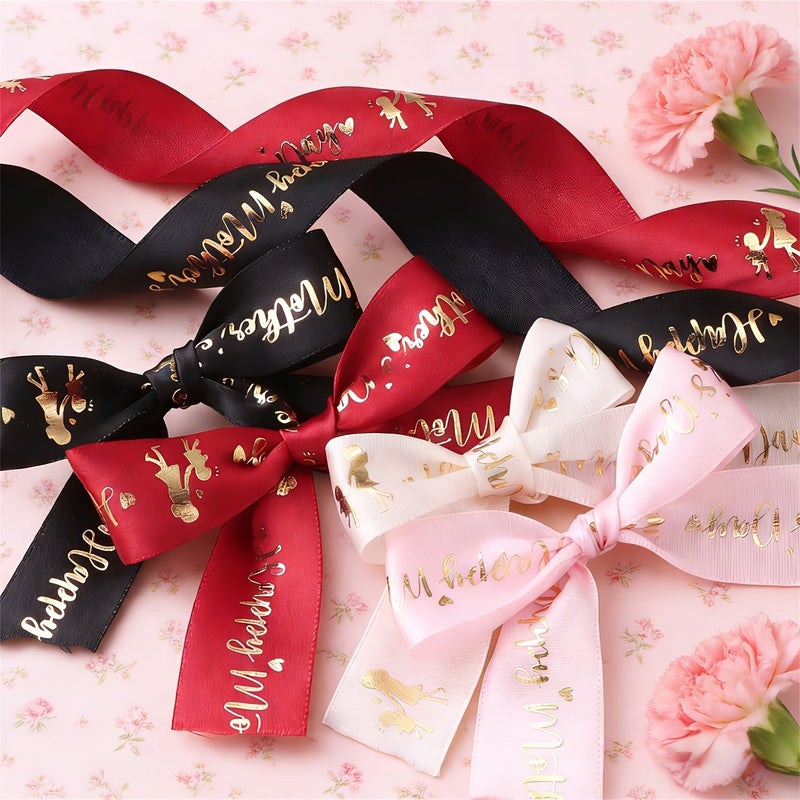 Beige Double Faced Satin Ribbon for Gift Wrapping 179.92 Inch Ywli - Image 5