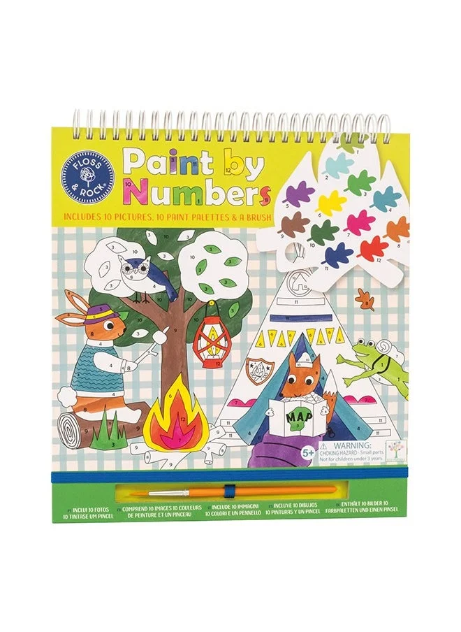 Floss & Rock Paint by Numbers Art Kit for Kids – Creative Coloring Set with Brushes, Palettes & 10 Fun Pictures | Activity Book | Educational Art Book