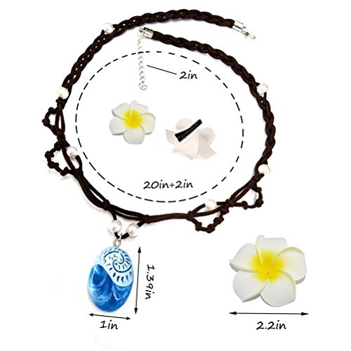 Joy Bang Princess Cosplay Necklace, Necklace for Women Costume, Magical Necklace Halloween Costume Halloween Party Favors (Blue) Dress Up Accessories - Image 3