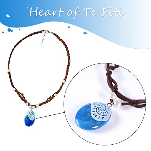 Joy Bang Princess Cosplay Necklace, Necklace for Women Costume, Magical Necklace Halloween Costume Halloween Party Favors (Blue) Dress Up Accessories - Image 2