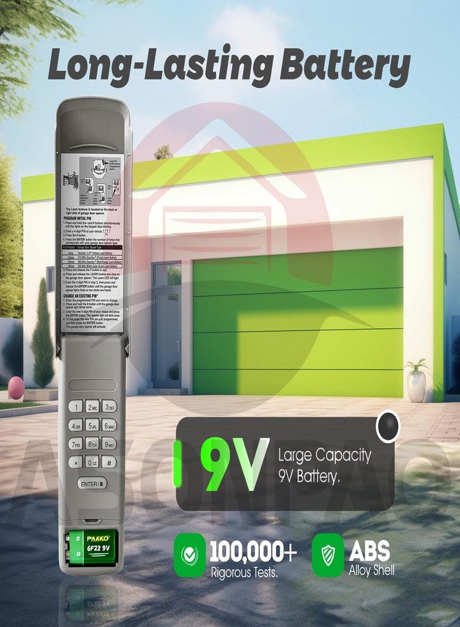 ASONPAO 1 for 940EV-P2 940ESTD Universal Chamberlain Garage Door Opener Keypad Security+2.0 MyQ 3-Year-Warranty - Image 3