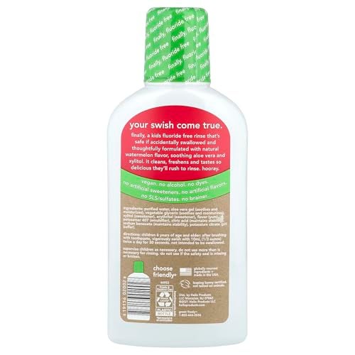 HELLO Kids Watermelon Fluoride Free Rinse, 16 FZ - Image 2