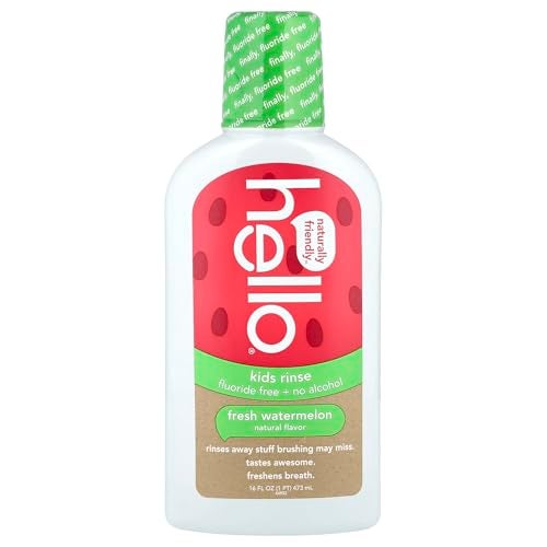 HELLO Kids Watermelon Fluoride Free Rinse, 16 FZ - Image 5