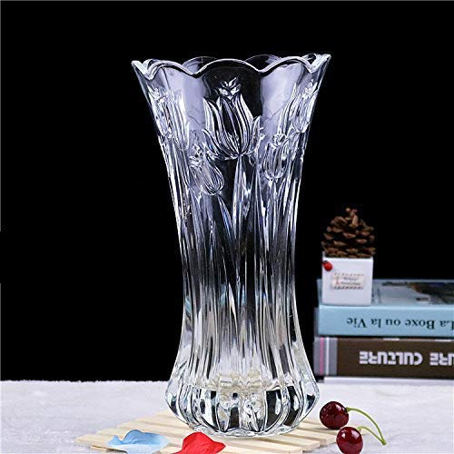 HEYOL Glass Flower Vase Medium White - Image 3