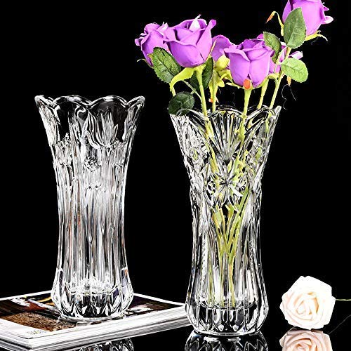 HEYOL Glass Flower Vase Medium White - Image 2