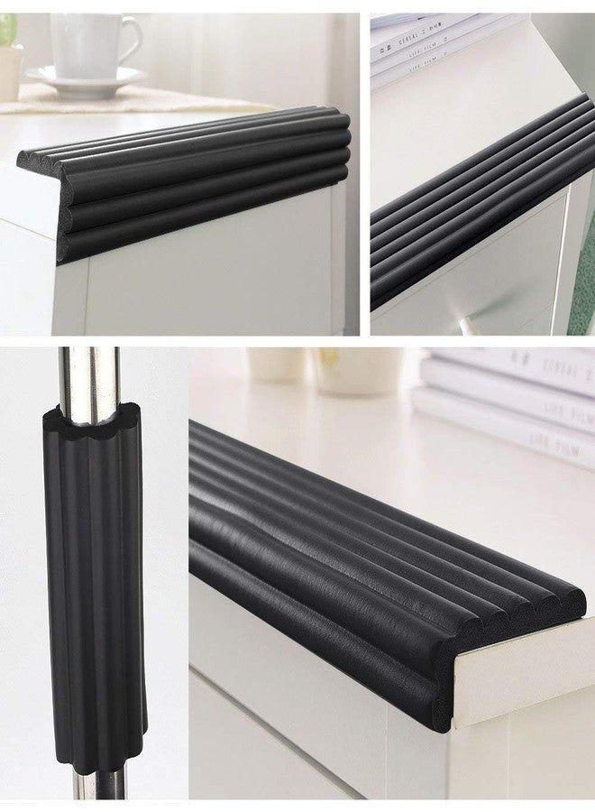HEXONIQ® Bumper Strip 2M Baby Safety Protection Strip Table Desk Edge Guard Strip Corner Protector Children Safety Foam Protection Suitable for Table Corner Protection with Self Adhesive Tape, Black - Image 3