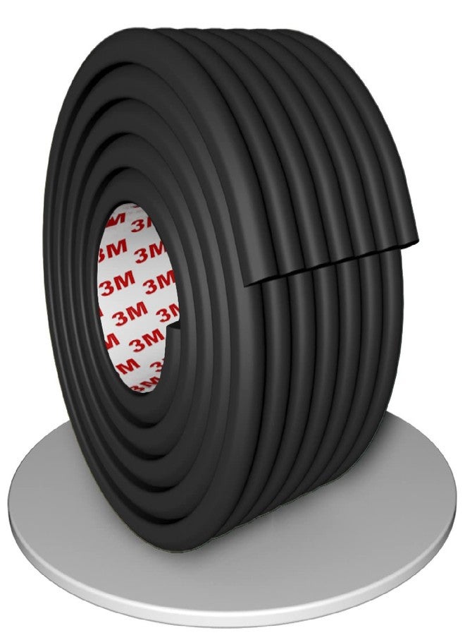 HEXONIQ® Bumper Strip 2M Baby Safety Protection Strip Table Desk Edge Guard Strip Corner Protector Children Safety Foam Protection Suitable for Table Corner Protection with Self Adhesive Tape, Black - Image 1