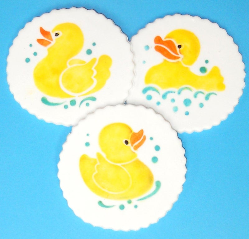 Designer Stencils C795 Mini Rubber Duck Stencil Set, Beige/semi-transparent - Image 3