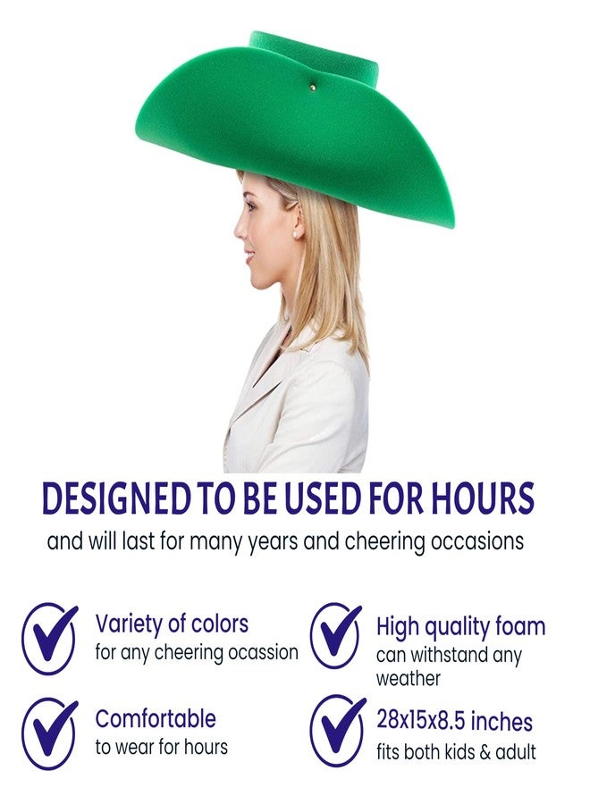 FUNSTITUTION Cowboy Hat - Giant Foam Hat - Oversized Cowboy Hat - Red - For Adults and Kids - Hilarious Hat - Large - Polyurethane Foam - All Ages - Image 3