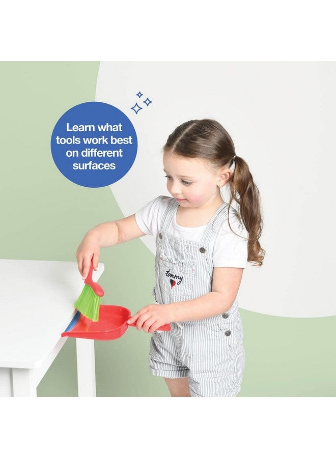 Play22 Kids Cleaning Set 4 Piece - Toy Cleaning Set Includes Broom, Mop, Brush, Dust Pan - Toy Kitchen Toddler Cleaning Set is A Great Toy Gift for Boys & Girls - Image 4