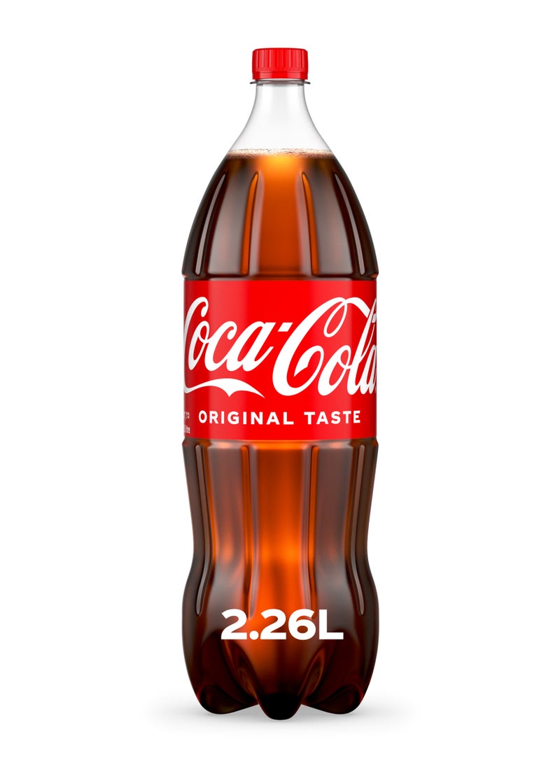 Coca-Cola - Original Taste Carbonated Soft Drink Pet Bottle 2.26L - Image 1