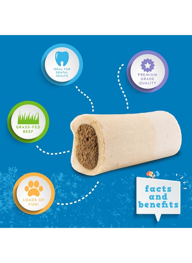 Jack&Pup Filled Dog Bones For Aggressive Chewers, 3To4Inch Dog Chew Treats Dog Bone  Peanut Butter Flavor  All Natural Dog Bones Stuffed Dog Dental Treats  4 Pack - Image 3