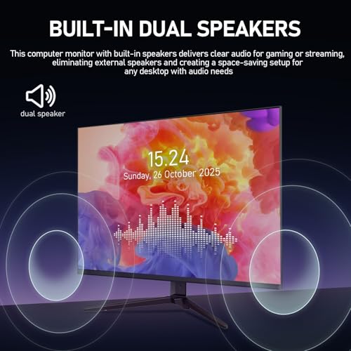 Gawfolk 28 Inch 4K Monitor IPS 60Hz, UHD (3840x2560p) PC Screen Built-in Speakers, Ultra HD Computer Display for Home & Office, 3:2, HDMI, DP, Support Wall Mount Compatible - Image 5