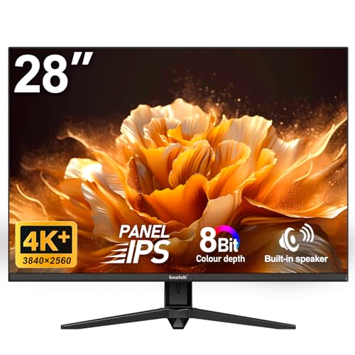 Gawfolk 28 Inch 4K Monitor IPS 60Hz, UHD (3840x2560p) PC Screen Built-in Speakers, Ultra HD Computer Display for Home & Office, 3:2, HDMI, DP, Support Wall Mount Compatible - Image 1