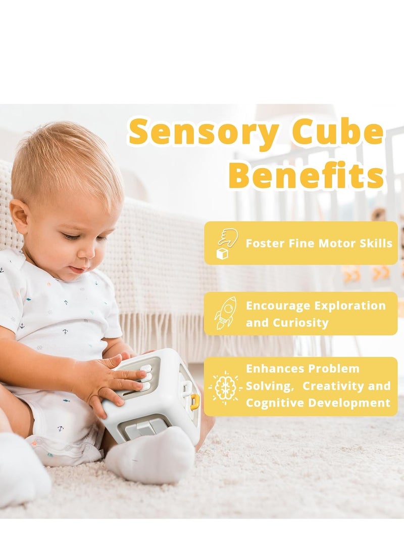 spa luxetique Busy Cube Toys for 1 Year Old Boy, Montessori Toys for 1+ Year Old, Travel Sensory Toys for Toddlers 1-3, Learning Fine Motor Skills| 1st Birthday Gifts Boy 12 Months +  - Image 5