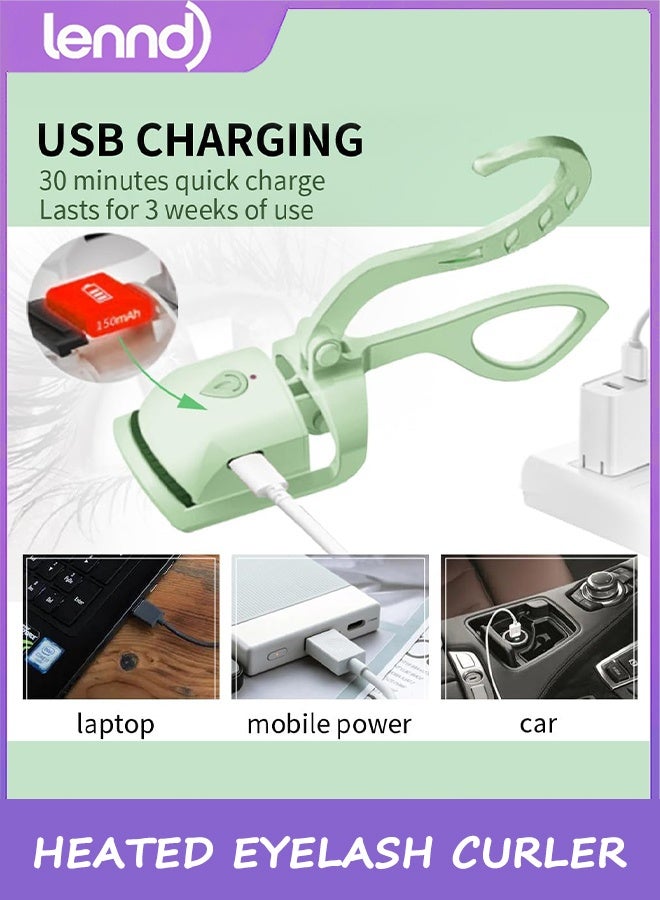LENND Heated Eyelash Curler, Fast Heat up Within 5s, 24 Hours Long Lasting, Rechargeable Electric Eyelash Curler, Temperature Control, Safe Anti-Burn Eyelash Curlers, Quick Natural Curling Eye Lashes - Image 4