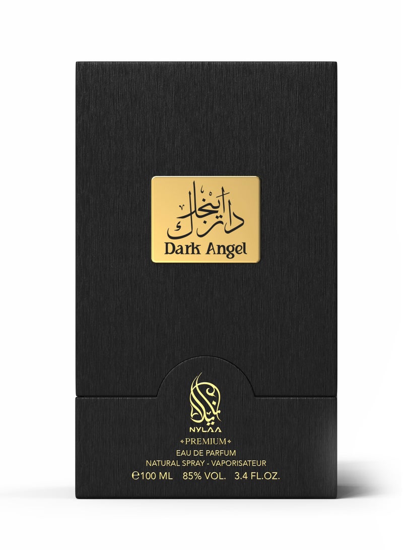 NYLAA Dark Angel Eau De Parfum(EDP) 100ML | Premium Unisex (Men and Women) Perfume | Long Lasting Fragrance | Daily Use Perfume - Image 3