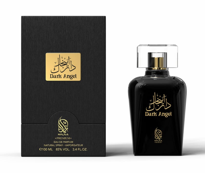 NYLAA Dark Angel Eau De Parfum(EDP) 100ML | Premium Unisex (Men and Women) Perfume | Long Lasting Fragrance | Daily Use Perfume - Image 1