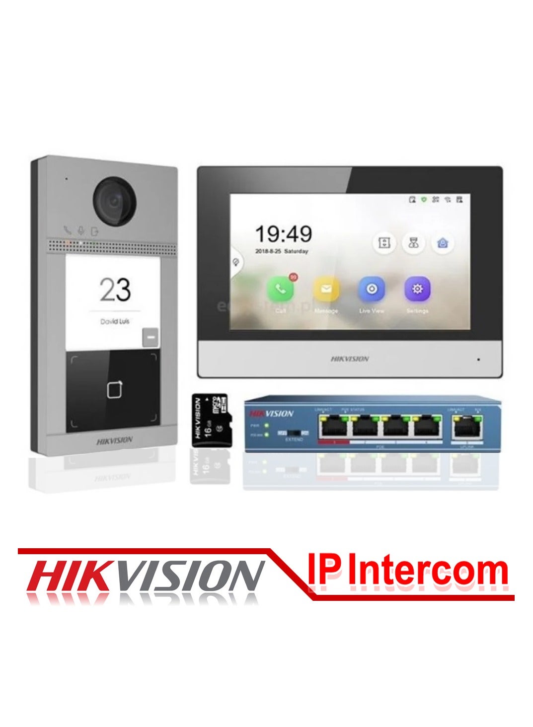 hikvision Hikvision Intercom Kit Support Screen And Network Switch N70127251V