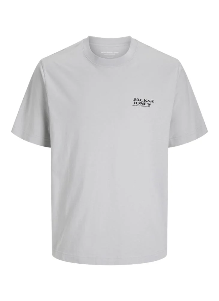 جاك اند جونز Jcocalma Back Print Crew Neck T-Shirt