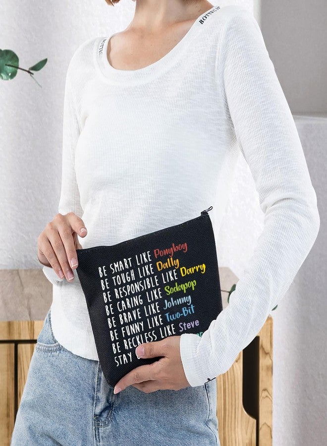 G2TUP Stay Pony Funny Inspired Makeup Bag 80s Movie Toiletry Bag Book Lover Gift(Pony black Makeup Bag) - Image 5