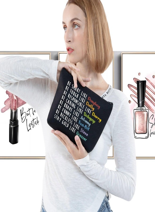 G2TUP Stay Pony Funny Inspired Makeup Bag 80s Movie Toiletry Bag Book Lover Gift(Pony black Makeup Bag) - Image 3