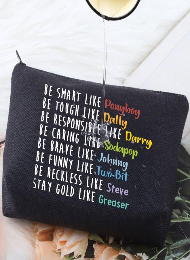 G2TUP Stay Pony Funny Inspired Makeup Bag 80s Movie Toiletry Bag Book Lover Gift(Pony black Makeup Bag) - Image 4