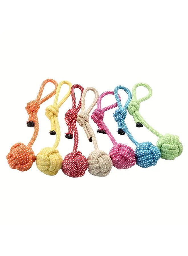 1PC Chew Rope Dog Toy, Cotton Chew Rope for Dogs, Suitable for all Ages and Breeds, Braided Dog Chewing Toy, Thick and Strong, Pet Toys & Accessories( Color Random) - Image 2