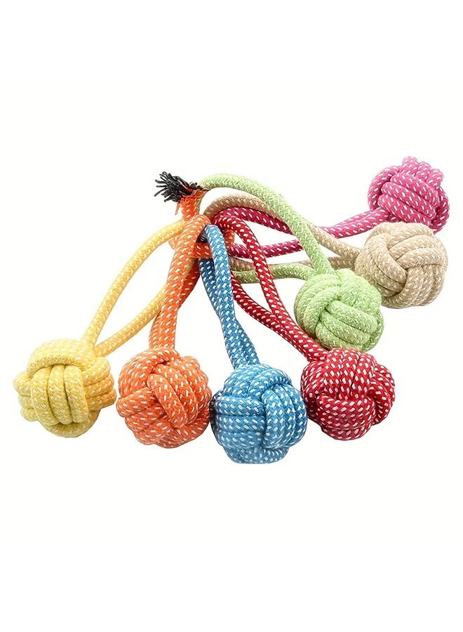 1PC Chew Rope Dog Toy, Cotton Chew Rope for Dogs, Suitable for all Ages and Breeds, Braided Dog Chewing Toy, Thick and Strong, Pet Toys & Accessories( Color Random) - Image 4
