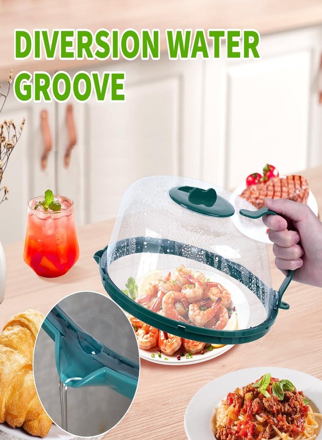 Jedroc Microwave Plate Cover for Food, Microwave Splatter Cover with Water Steamer, 10Inch Plate Covers with Integrated Handle Splatter Guard, Kitchen Gadgets & Accessories, House Essentials for Gift - Image 5