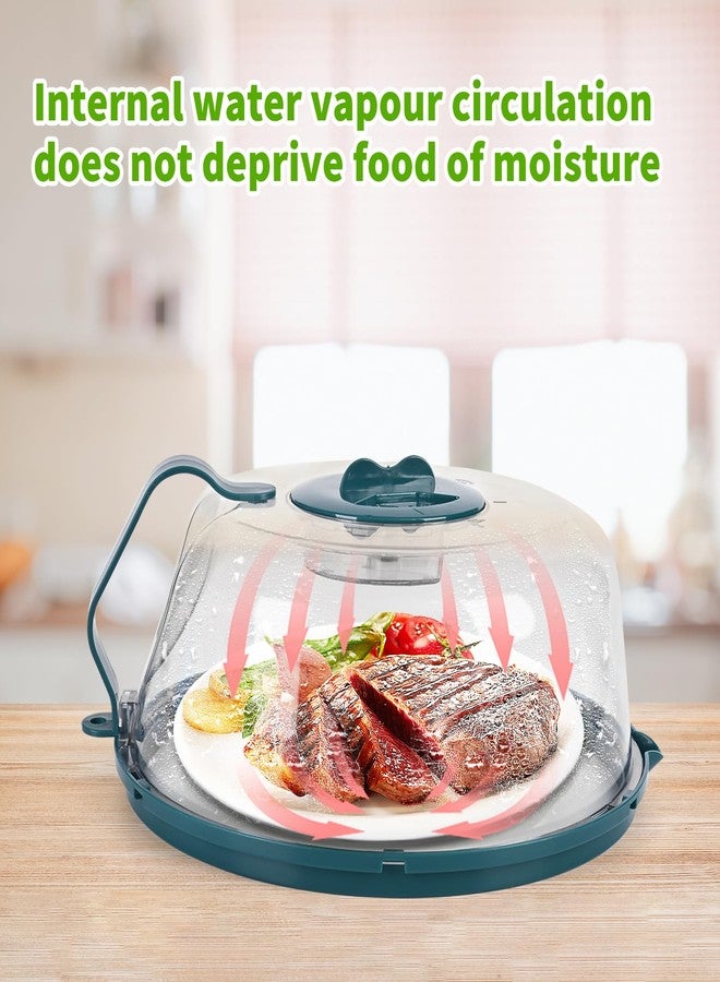 Jedroc Microwave Plate Cover for Food, Microwave Splatter Cover with Water Steamer, 10Inch Plate Covers with Integrated Handle Splatter Guard, Kitchen Gadgets & Accessories, House Essentials for Gift - Image 4