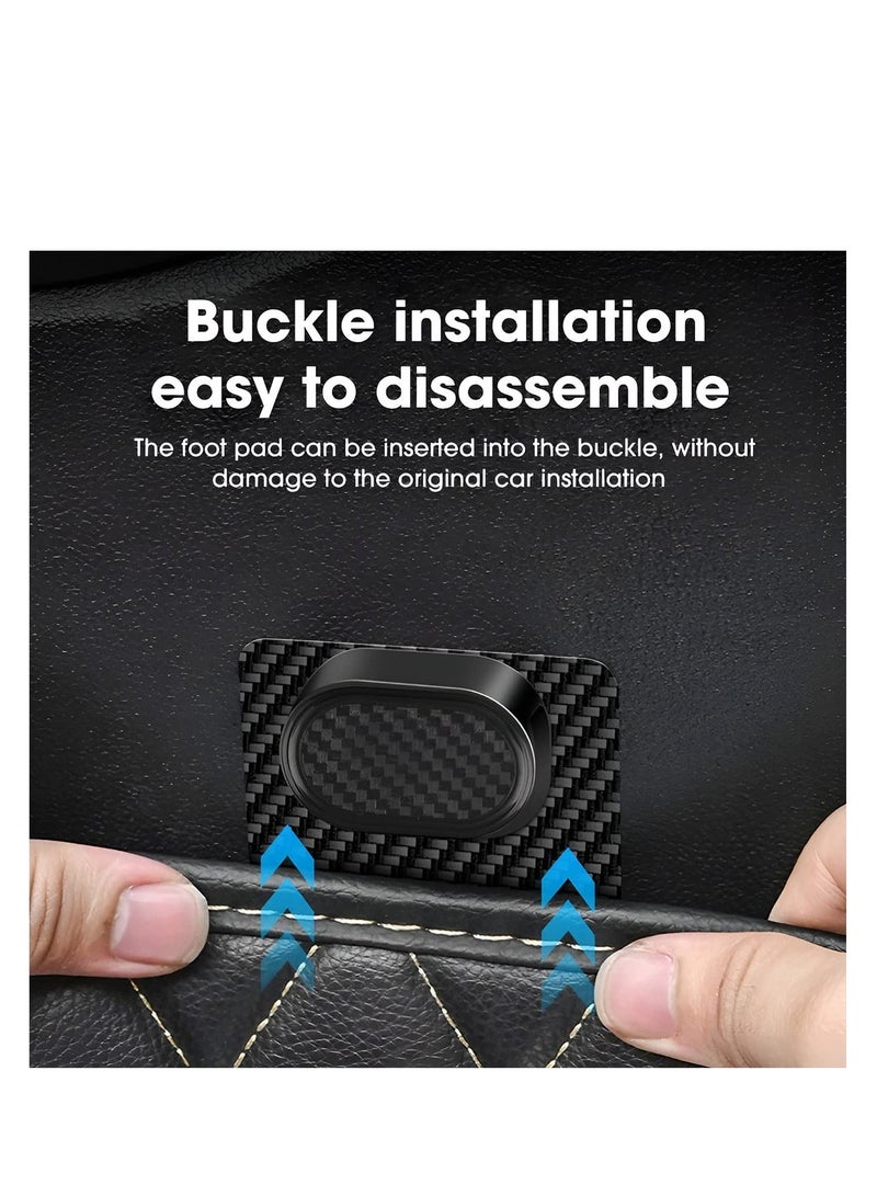 Y&D Multipurpose Car Mat Fixing Buckles, 10 Pcs Self-Adhesive Foot Pad Fixed Sticker, Universal Auto Carpet Grips Clamps Anti-Slip Clip, Floor Mats Hook Retainer Accessories  - Image 4