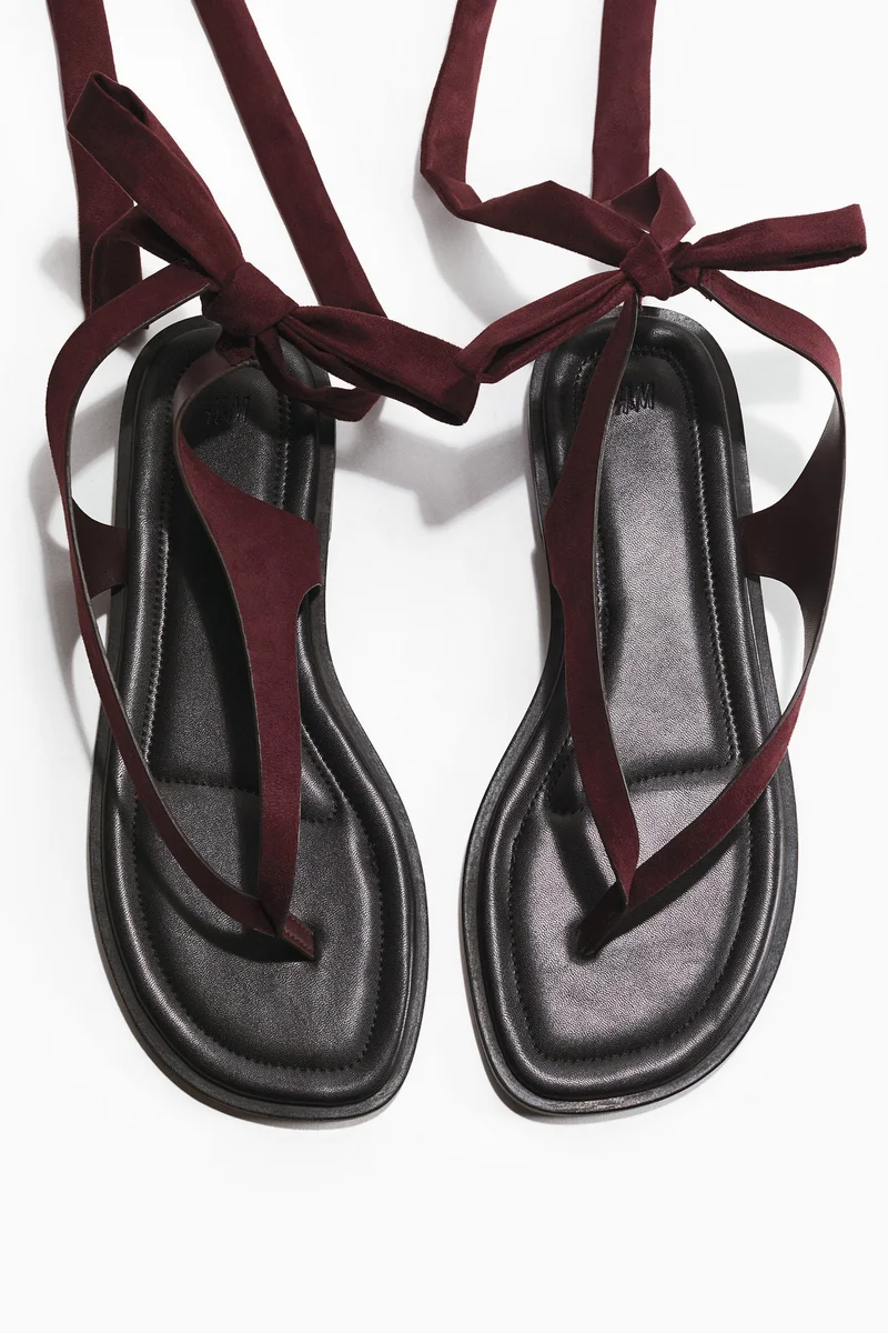 H&M  Tie-detail sandals for Women | Best Price UAE