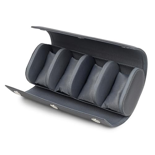 essart Travel Watch Roll Case 4 Slots – Portable Luxury Watch Organizer & Storage Box for Men & Women - Image 1